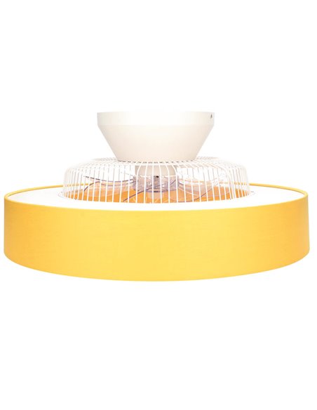 Ventilador de teto com caixa bege ajustável de 22'