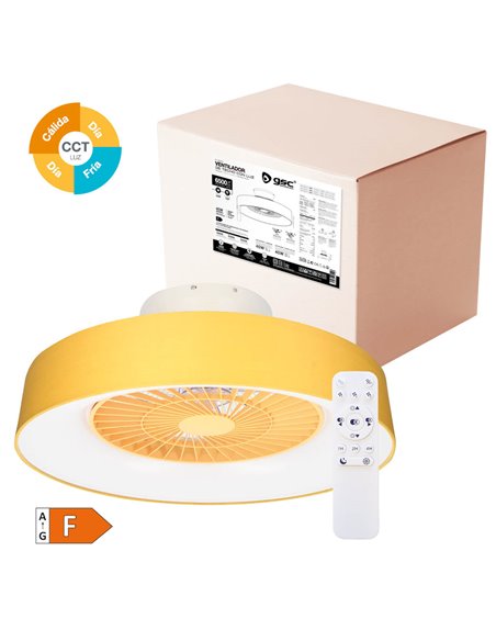 Ventilador de techo Box Fan con mando 22' CCT regulable Blanco (copia)