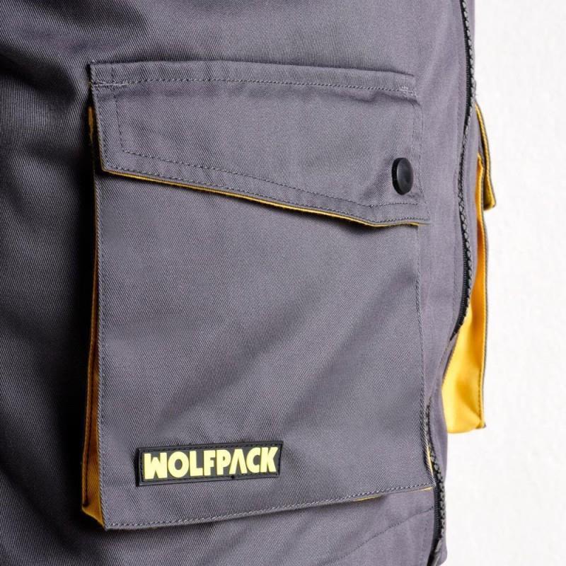 Chaqueta Gris/Amarillo Talla 46/48    S