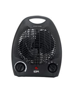 Calefactor de suelo vertical. color negro. 1000-2000W EDM 2