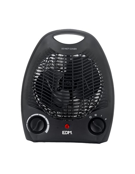 Calefactor de suelo vertical. color negro. 1000-2000W EDM