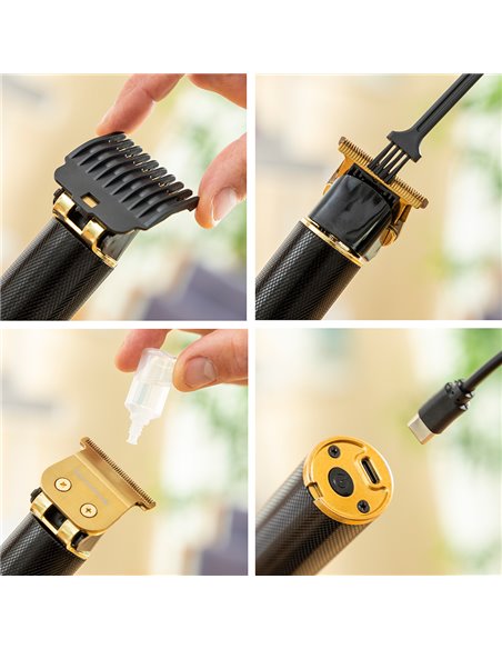 Cortapelos profesional recargable con accesorios V0103734 InnovaGoods