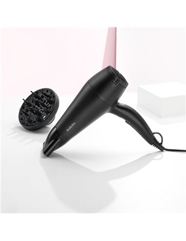 Secador 2000W com Difusor Preto Liso D215DE Babyliss