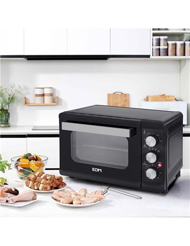 Horno sobremesa eléctrico 23 litros 1.380W EDM