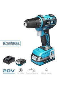 Kit taladro atornillador 20V Brushless Koma Tools Pro Series Battery