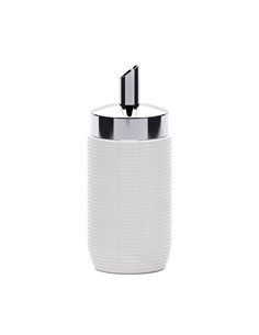 Azucarero porcelana cromado 3404/ Valira