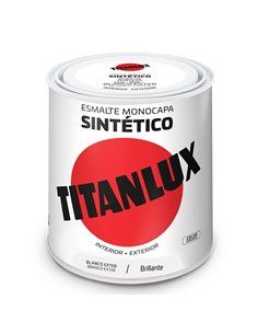 Esmalte sintético monocapa brillante blanco exteriores 566E 250ml Titanlux 5809021