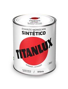 Esmalte sintético monocapa brillante blanco decoración 750ml Titanlux 5809019