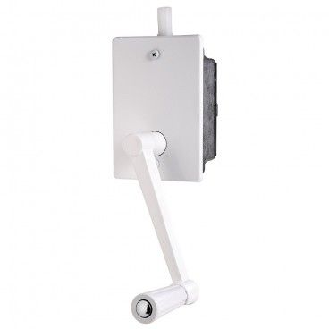 Torno Elevacion Persiana Empotrar Blanco