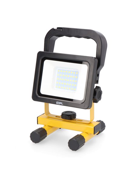 Foco LED recargable 20W 2000lm 6500K 2x2000mAh EDM