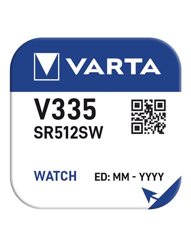 Bateria tipo botão sr512sw - v335 Varta 100mah...