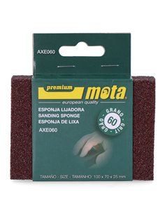 Lija esponja óxido de aluminio grano 60 Axe060 Mota