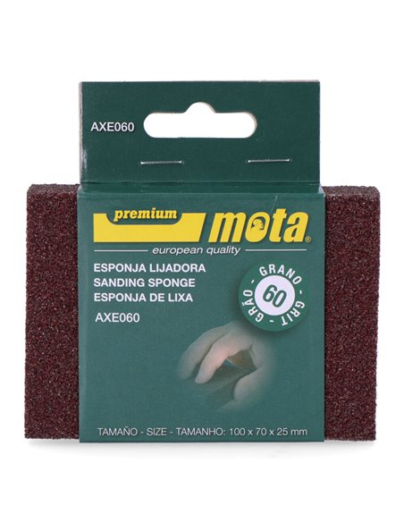 Lixa esponja de óxido de alumínio grão 60 axe060 MOTA