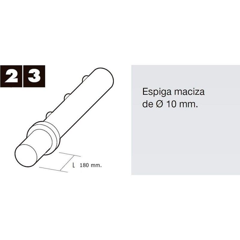 Ponta Cega 100 mm. Para disco ou cápsula de plástico