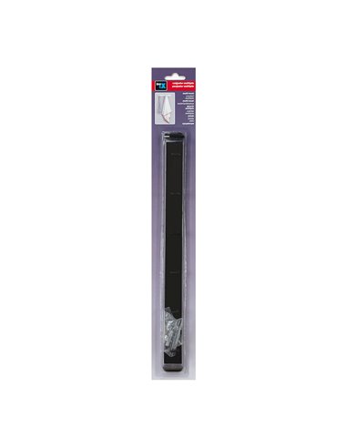 Colgador Cocina 6 Ganchos Negro Mate 3086-3 Inofix