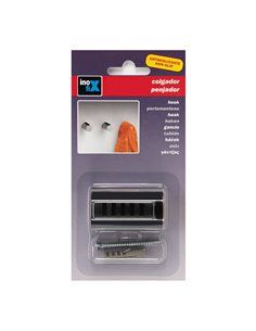 Colgador Cilíndrico Negro Mate 3087-3 Inofix 2