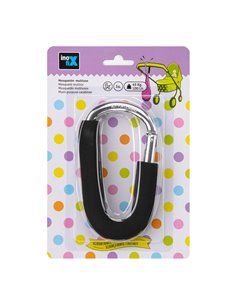 Mosquetón para Cochecito Bebé Negro 5503-3 Inofix 2