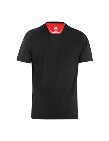 Camiseta Tech Stretch Trenton negra talla-XL 02408NR4XL Sparco