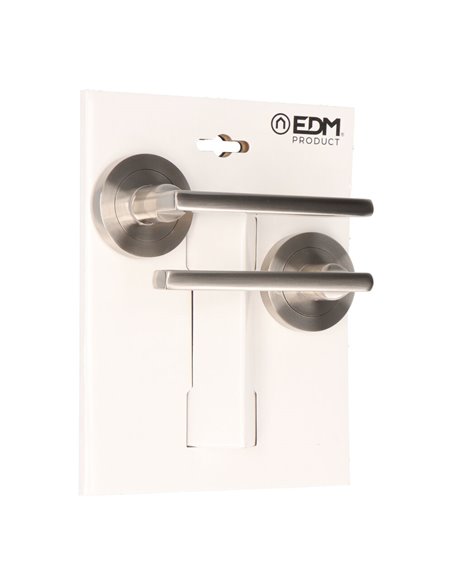 Blister juego roseta 606 niquel satinado EDM