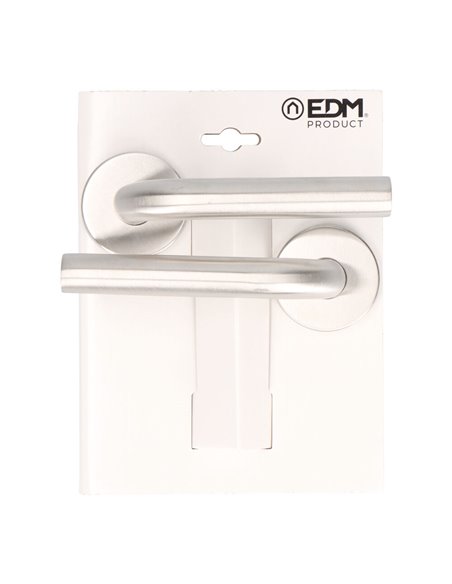 Blister juego roseta L curva 575 inox. EDM