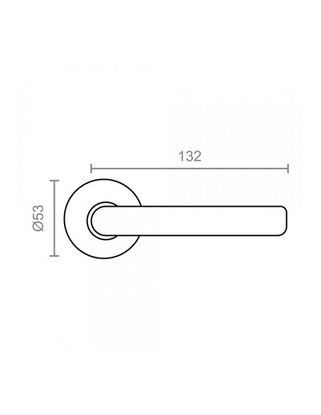 Blister juego roseta L curva 575 inox. EDM