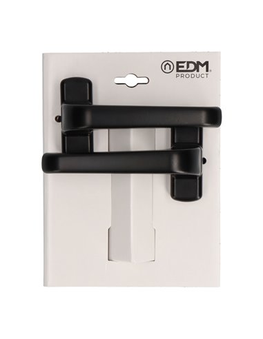Blister juego manilla 6800 aluminio negro EDM