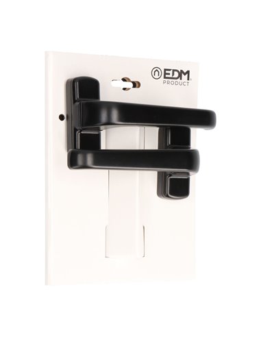 Blister juego manilla 6800 aluminio negro EDM