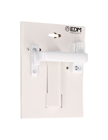 Fecho de Pressão Blister EDM 6801 Direito Alumínio Branco