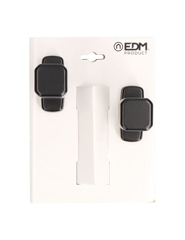 Blister pomo recuperable 6807 aluminio negro EDM