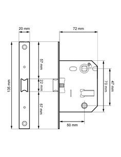 Blister picaporte condena c/r PCT01 47mm LTD Micel 2