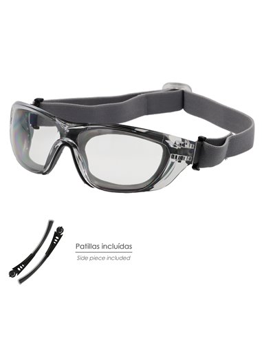 Óculos de segurança acolchoados, lentes...