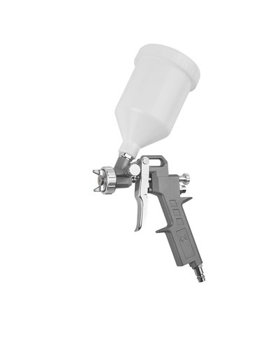 Pistola Pintar Neumática Con Depósito Superior 0,6 Litros, Con Adaptador Rapido