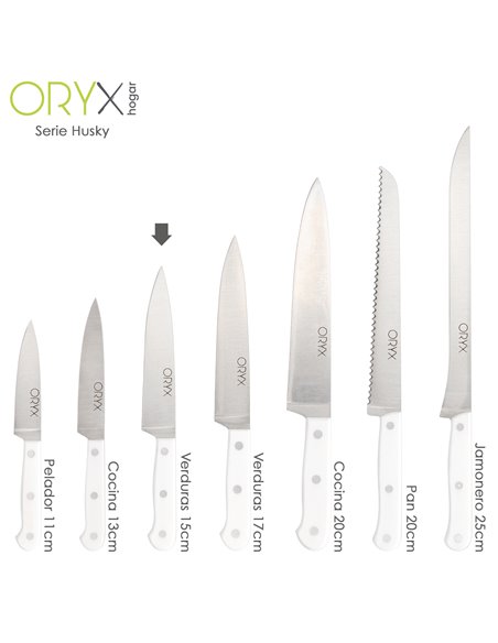 Faca para Legumes Husky 15 cm. Lâmina de aço inoxidável