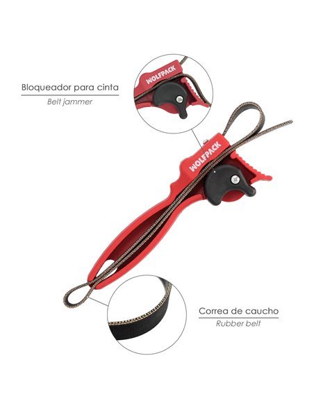 Chave abridora de fita Ø 5 a Ø 16 cm.