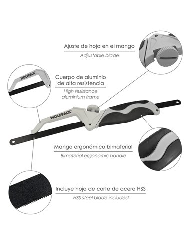Empuñadura Aluminio Con Hoja Mango Bimaterial