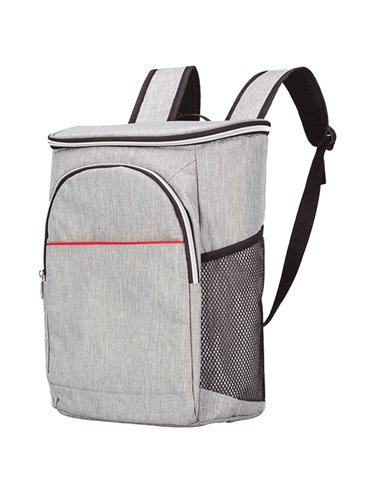 Mochila térmica para transporte de alimentos 14L cinza