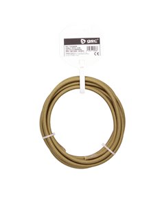 Cabo têxtil 2,5M (2x0,75mm) Castanho Claro