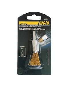 CEPILLO BROCHA C/ESPIGA 12 MM. 2