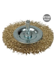 Escova metálica circular com ponta 100mm MOTA