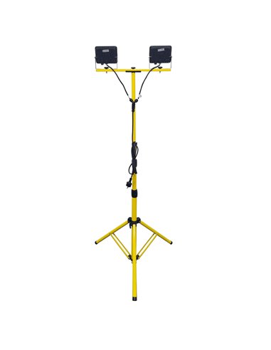 Doble foco LED con trípode 2x30W 6500K IP65