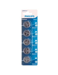 Blister 5 Pilas botón litio Philips CR2025 - 20u caja exp (copia)