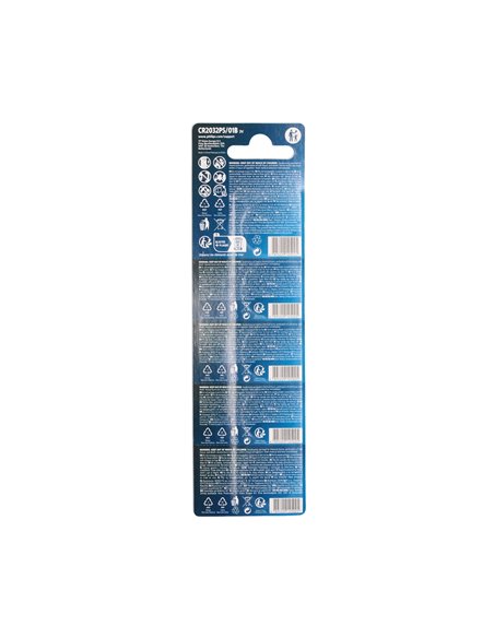 Blister 5 Pilas botón litio Philips CR2025 - 20u caja exp (copia)
