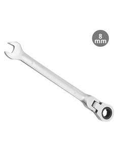 Llave combinada con crique articulado CR-V 8mm