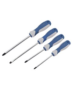 Conjunto de 4 chaves de fenda - 2 planas e 2 Philips