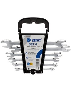 Set 6 llaves inglesas fijas de 6 a 17mm 2