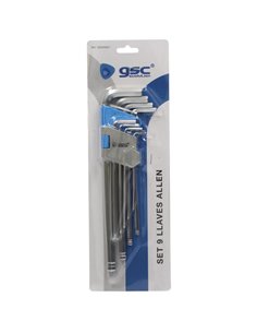 Set 9 llaves allen de 1,5 a 10mm 2
