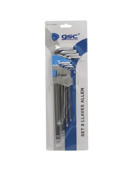 Set 9 llaves allen de 1,5 a 10mm