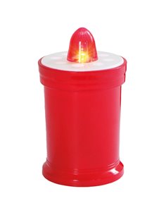 Vela luminosa decorativa 2xAA Vermelha 2