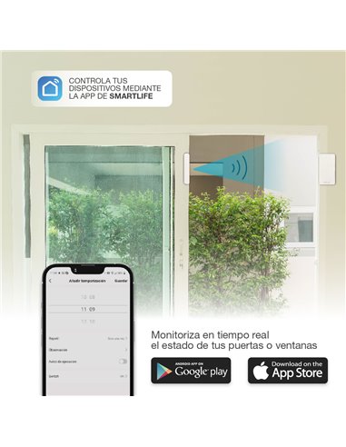Sensor para puertas y ventanas vía wifi