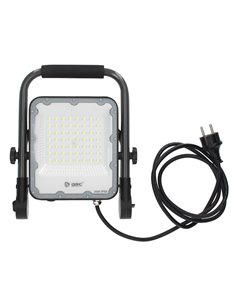 Proyector aluminio LED con soporte móvil 30W 6500K IP65 Gris 2